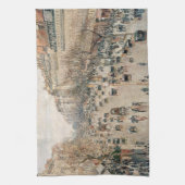 ピサロ – ブールバードモンマルトル、アフタヌーンサン キッチンタオル (縦)