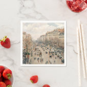 ピサロ – ブールバードモンマルトル、アフタヌーンサン スタンダードカクテルナプキン (インサイチュ)