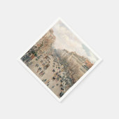 ピサロ – ブールバードモンマルトル、アフタヌーンサン スタンダードカクテルナプキン (角)