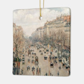 ピサロ – ブールバードモンマルトル、アフタヌーンサン セラミックオーナメント (左)