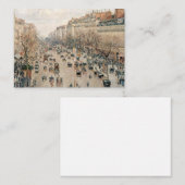 ピサロ – ブールバードモンマルトル、アフタヌーンサン ノートカード (正面/裏面)
