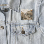 ピサロ – ブールバードモンマルトル、アフタヌーンサン 缶バッジ (インサイチュ)