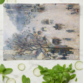 ピサロ – ブールバードモンマルトル、ウィンターモーニング キッチンタオル (折り畳み)