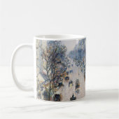 ピサロ – ブールバードモンマルトル、ウィンターモーニング コーヒーマグカップ (左)