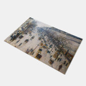 ピサロ – ブールバードモンマルトル、ウィンターモーニング ドアマット (アングル)