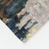 ピサロ – ブールバードモンマルトル、ウィンターモーニング フリースブランケット (角)