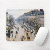 ピサロ – ブールバードモンマルトル、ウィンターモーニング マウスパッド (マウス)