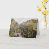 ピサロ – ブールバードモンマルトル，マルディグラ カード (黄色い花)