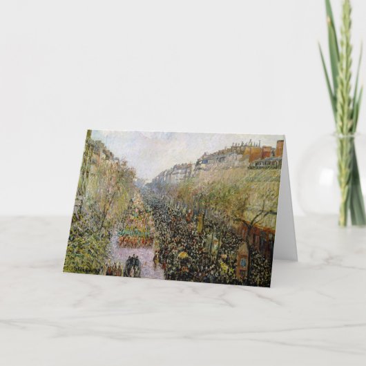 ピサロ – ブールバードモンマルトル，マルディグラ カード (正面)