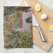 ピサロ – ブールバードモンマルトル，マルディグラ キッチンタオル (四つ折り)