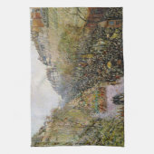 ピサロ – ブールバードモンマルトル，マルディグラ キッチンタオル (縦)