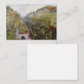 ピサロ – ブールバードモンマルトル，マルディグラ ノートカード (正面/裏面)