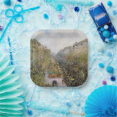 ピサロ – ブールバードモンマルトル，マルディグラ ペーパープレート (パーティー)