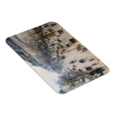 ピサロ - モンマルトル大通り、冬の朝 マグネット (右側)