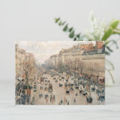 ピサロ - モンマルトル大通り、午後太陽 招待状 (スタンド正面)