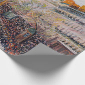 ピサロ – モンマルトル，マルディグラスオンザブールバード ラッピングペーパー (角)