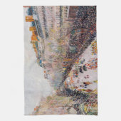 ピサロ - モンマルトル、マルディ・グラのブルバード キッチンタオル (縦)