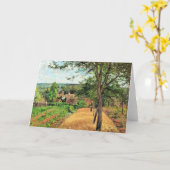 ピサロ – ルベチエンヌのオルチャ素晴らしード,アート, カード (黄色い花)