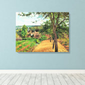 ピサロ – ルベチエンヌのオルチャ素晴らしード，アート， キャンバスプリント (インサイチュ (ウッドフロア))