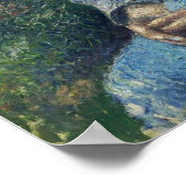 ピサロ – 帽子をかぶった若い農民の女の子1881 ポスター (角)