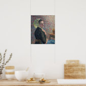 ピサロ – 緑のスカーフ付き女性1893 ポスター (キッチン)