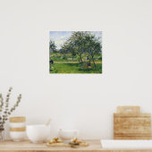 ピサロ – 農夫の女性ハンドカート果樹園1881 ポスター (キッチン)