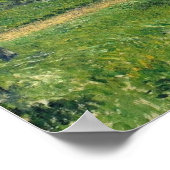 ピサロ – 農夫の女性ハンドカート果樹園1881 ポスター (角)