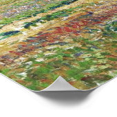 ピサロ – 馬の曇りの天気の草原 ポスター (角)