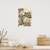 ピサロ – 1890年の農夫の労働者 ポスター (キッチン)