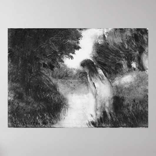 ピサロ – Bather 1894 ポスター (正面)