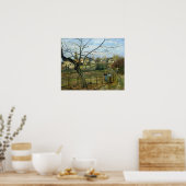 ピサロ – Conversation By Fence 1872 ポスター (キッチン)