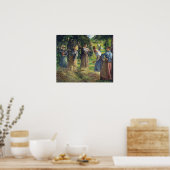 ピサロ – Eragny 1901で干し草の収穫 ポスター (キッチン)