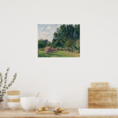 ピサロ – Haystacks Morning Eragny 1899 ポスター (キッチン)