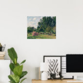 ピサロ – Haystacks Morning Eragny 1899 ポスター (ホームオフィス)