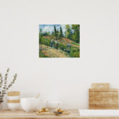 ピサロ – The Harvest Pontoise 1880 ポスター (キッチン)