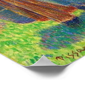 ピサロ – Two Women In A Garden 1888 ポスター (角)