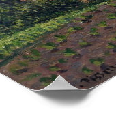 ピサロ – Working In Garden 1898 ポスター (角)