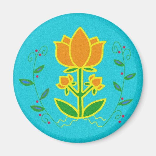 ピサンカのシンボル:生命の木 マグネット (正面)