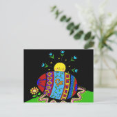 ピサンカアンドザサンウクライナフォークアート ポストカード (スタンド正面)