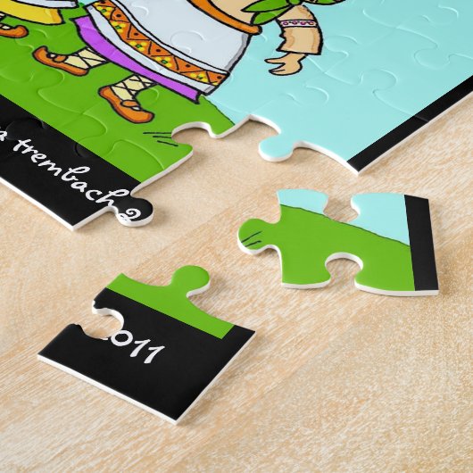 ピサンカギフトフォーユーウクライナフォークアート ジグソーパズル (側面)