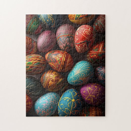 ピサンカラフルキーのウクライナのイースターエッグ ジグソーパズル (縦)