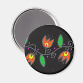 ピサンカ記号：つる植物 マグネット (正面/裏面)