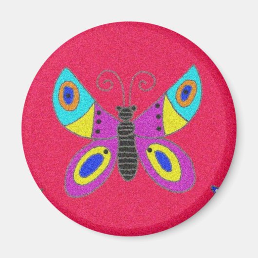 ピサンカ記号：蝶 マグネット (正面)