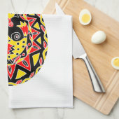ピサンキイースターエッグ キッチンタオル (四つ折り)
