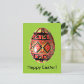 ピサンキーウクラ色彩の鮮やかイナゴイースターカード シーズンポストカード (スタンド正面)