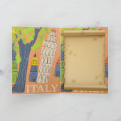 ピサヴィンテージ旅行ポスターの傾いた塔 シーズンカード (内部)