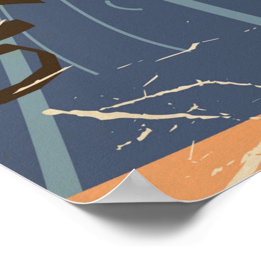 ピサヴィンテージ旅行ポスターの傾いた塔 ポスター (角)