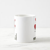 ピサ塔と赤熱気球 コーヒーマグカップ (中央)