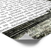 ピサ塔と赤熱気球 ポスター (角)