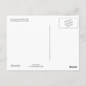 「ピサ塔、イタリア」はがき ポストカード (裏面)